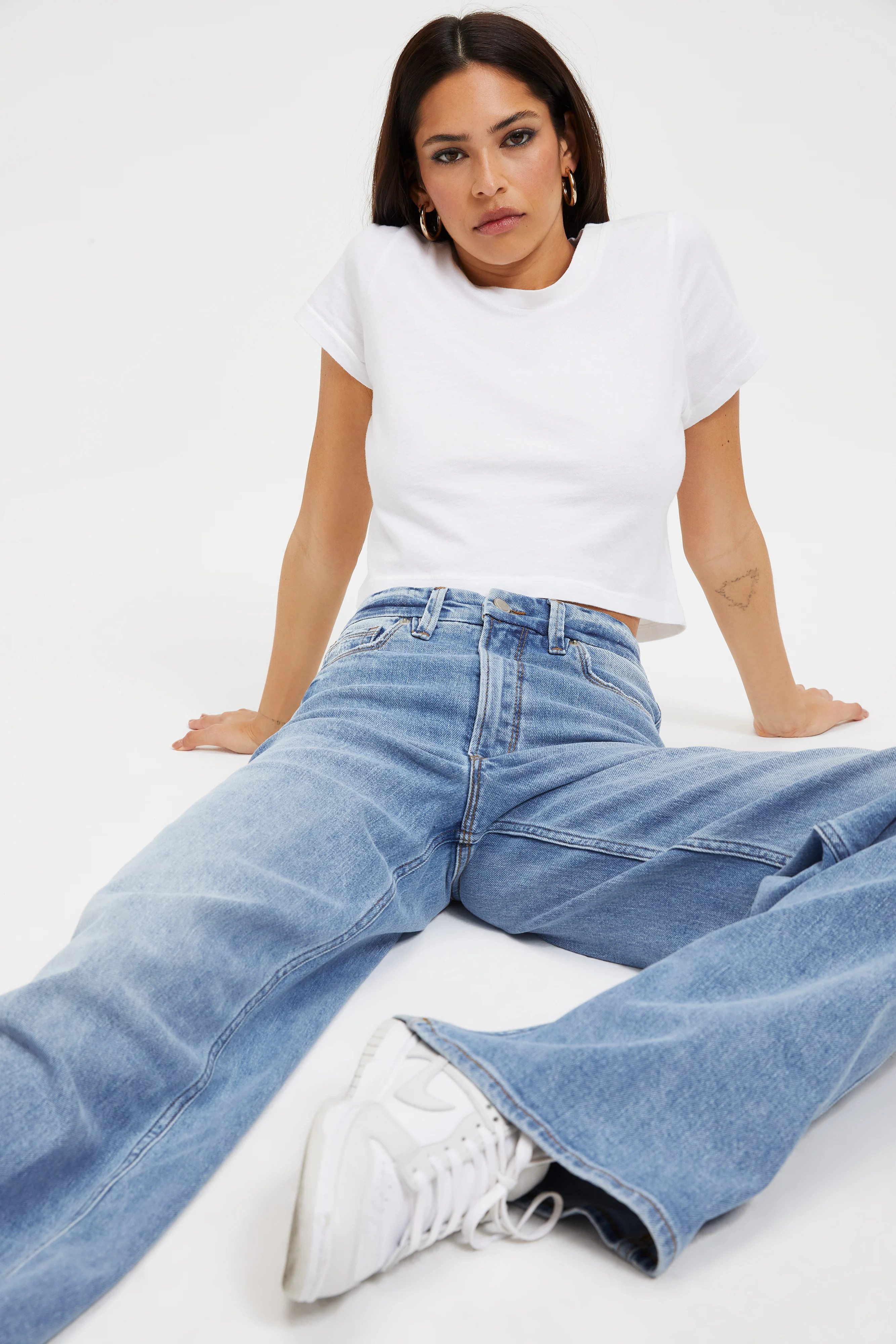 GOOD SKATE WIDE LEG JEANS | Good American