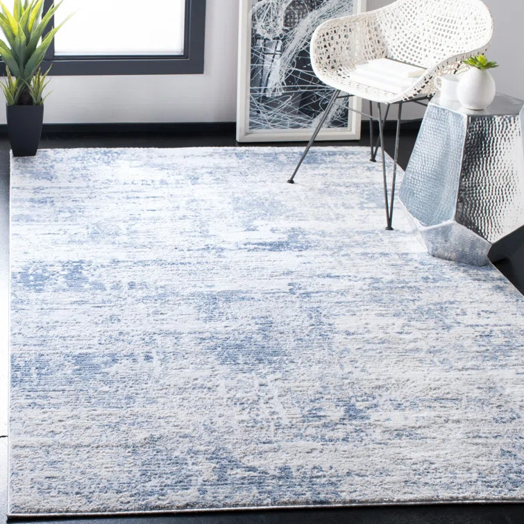 Grandview Power Loom Blue/Ivory Rug | Wayfair North America