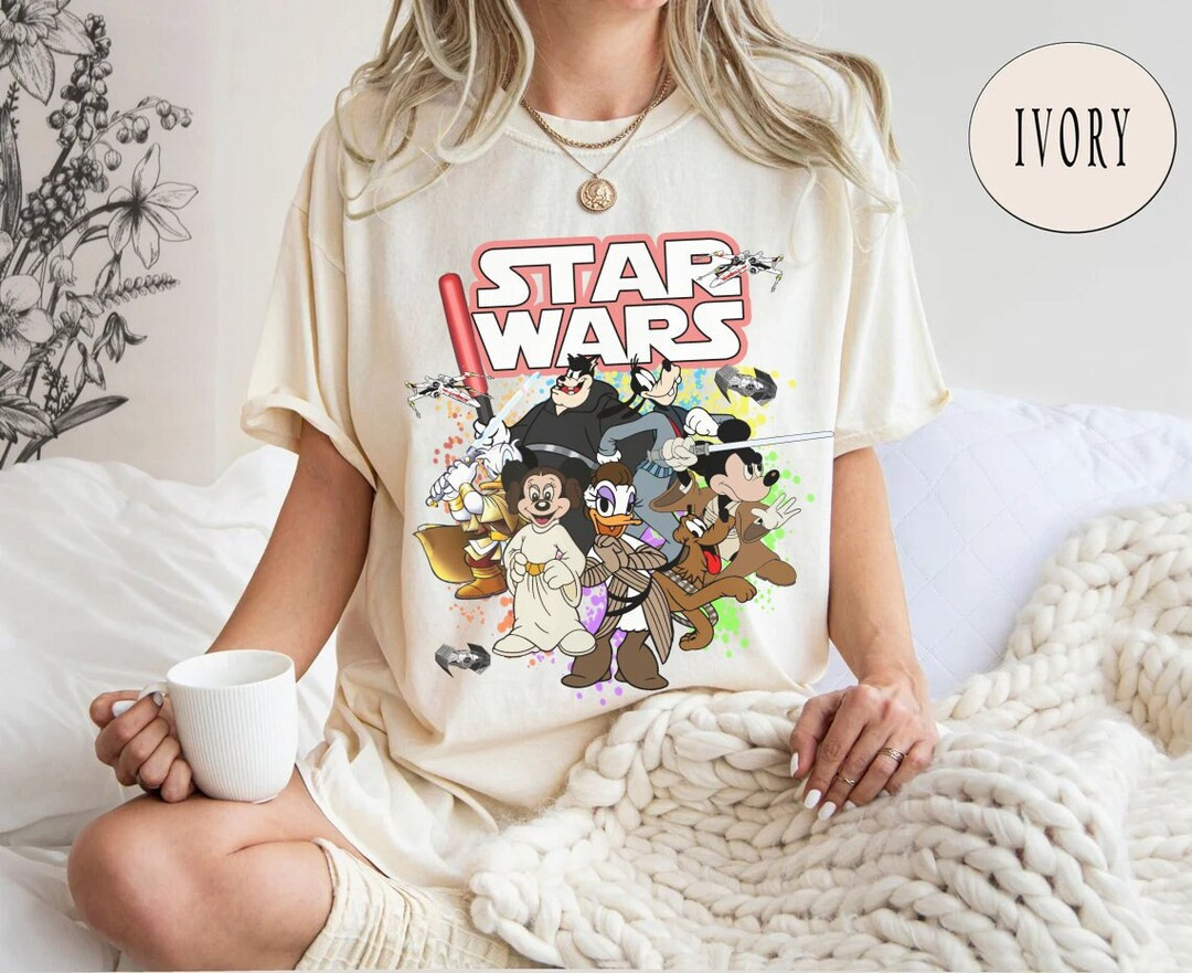 Star Wars Mickey Shirt, Disney Comfort Colors Shirt, Star Wars Characters, Disney Star Wars Shirt... | Etsy (US)