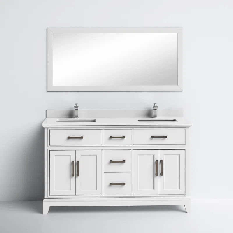 Navie 60'' Double Bathroom Vanity | Wayfair North America
