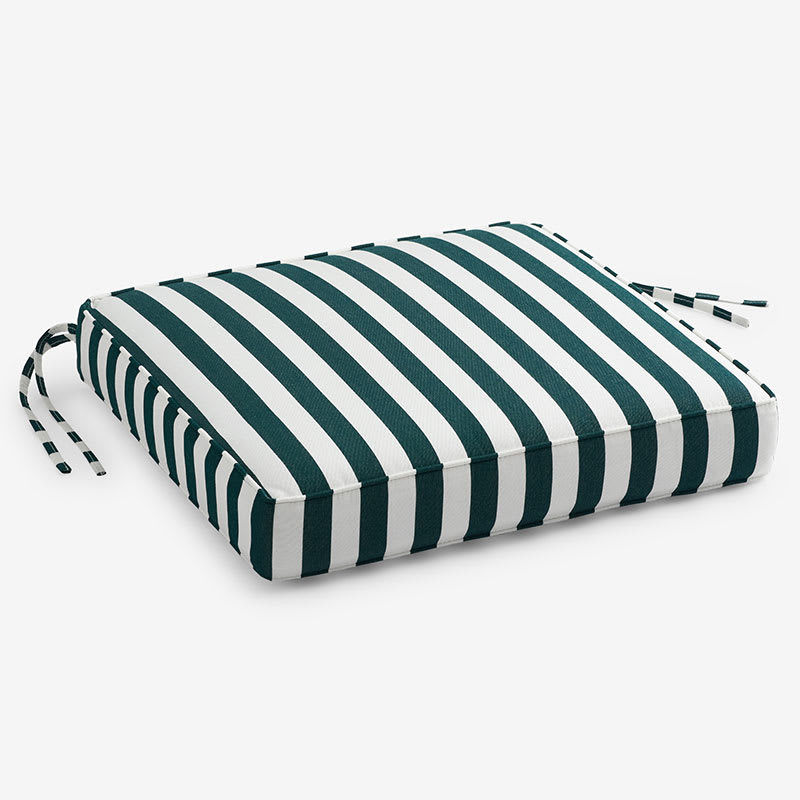 Replacement Boxed Edge Chair Cushion - Mason Stripe, 20 in. x 20 in. | The Company Store