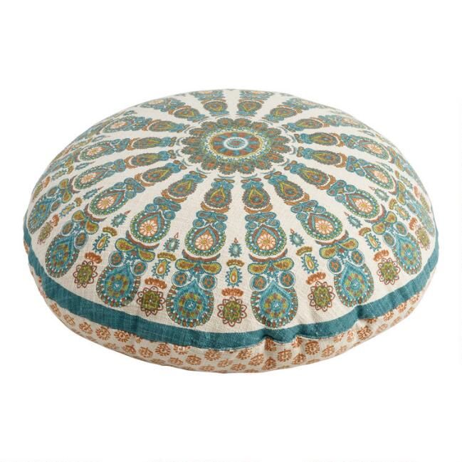 Round Medallion Floral Floor Cushion | World Market