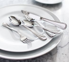 Adele Beaded Flatware Sets | Pottery Barn CA