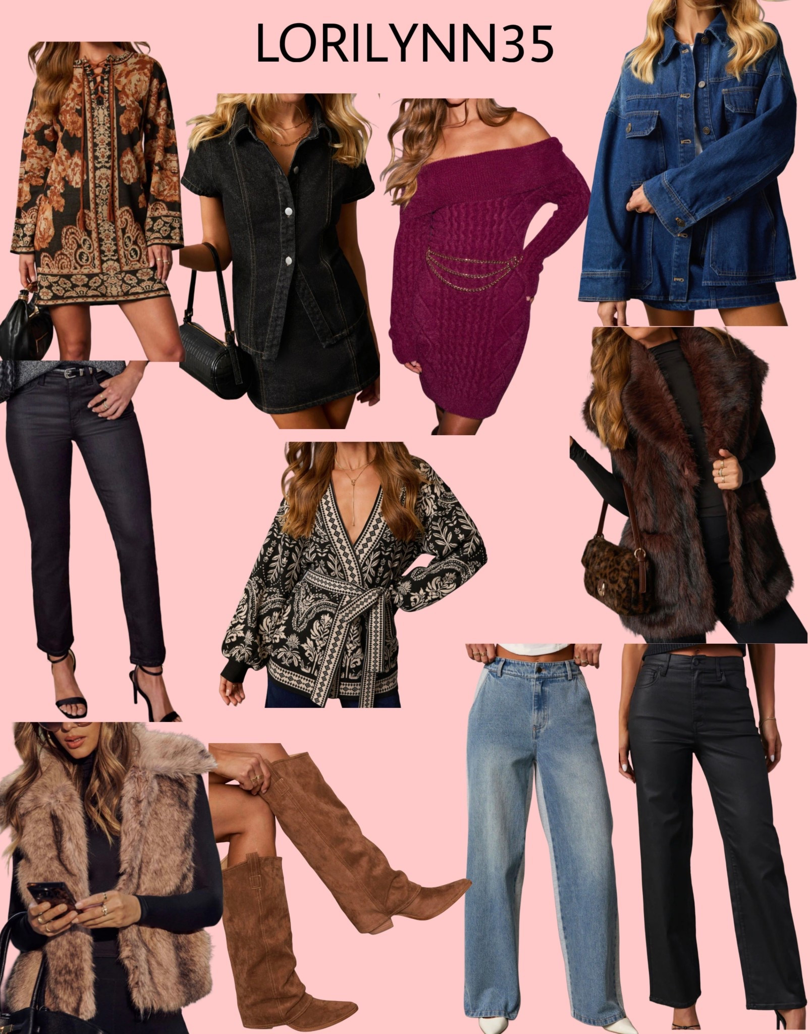 New!! Daily drop coming in hot 🥵 Those fold over boots, so good! Also love the color of the plum sweater dress! 

#LTKSeasonal #LTKootd #LTKSaleAlert