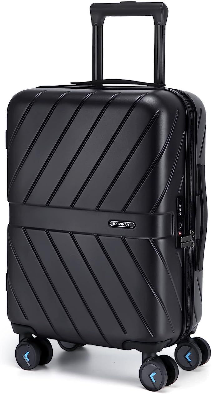 BAGSMART Carry On Luggage Airline Approved, 20 Inch Lightweight Carry On Suitcase, Hard Shell Lug... | Amazon (US)