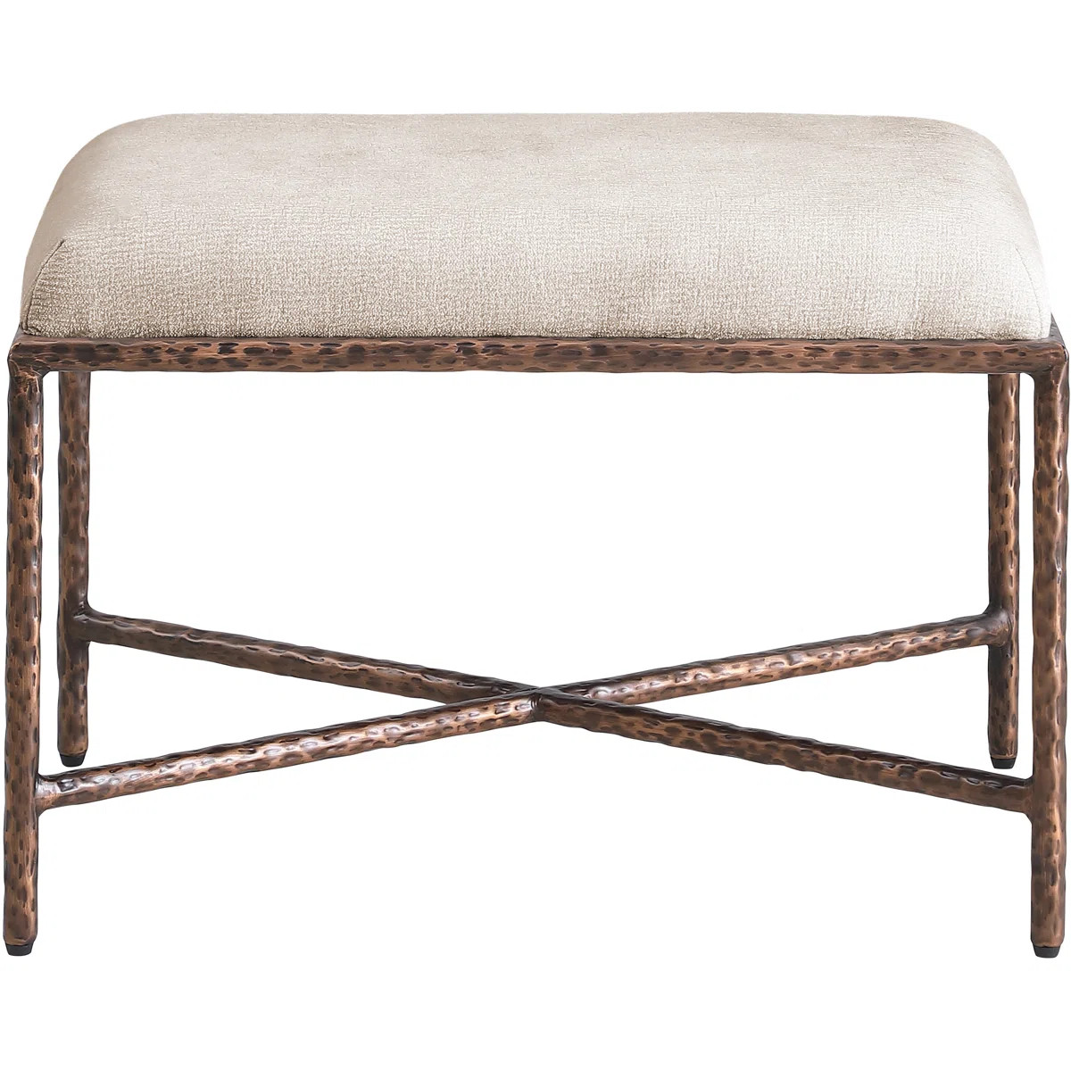 Iyania Chenille Fabric Bench | Wayfair North America