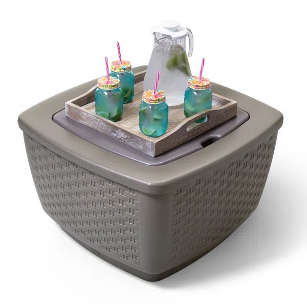 Step2 Just Chillin Patio Table and Ice Bin - Plastic Bar Table | Wayfair North America