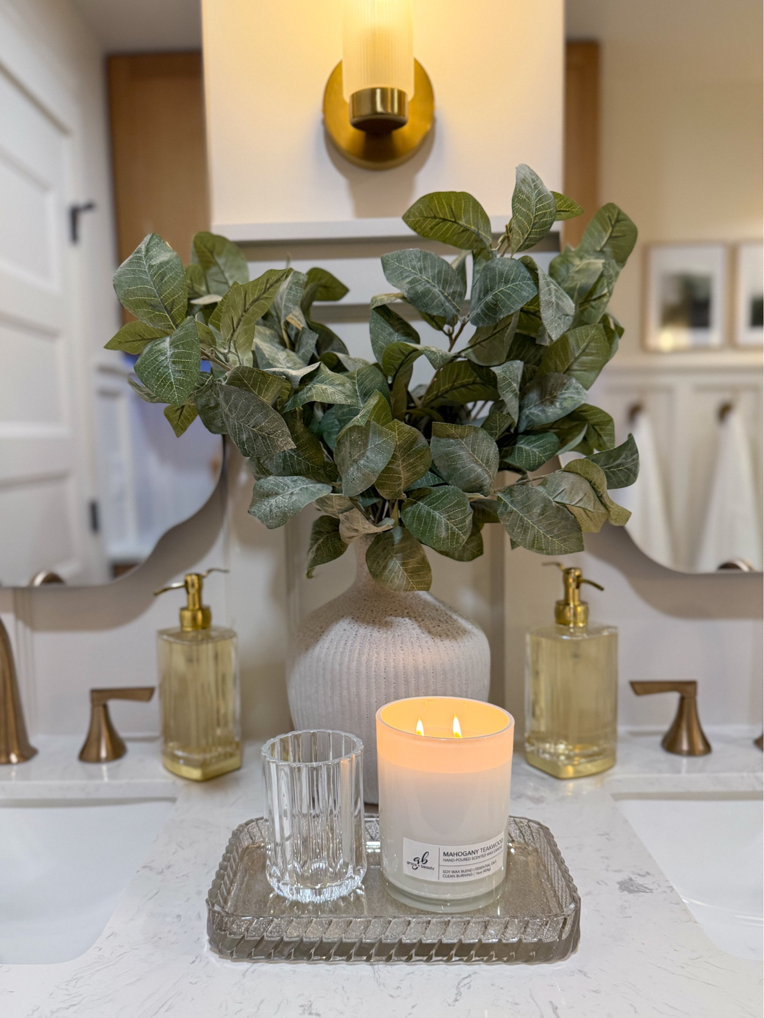 We styled this bathroom very intentionally—enhancing its elegance while balancing practicality. The goal was to create a space that feels elevated and refined, while still being fully functional for everyday life.

#LTKHome