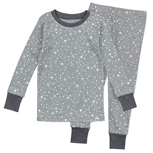 HonestBaby 2-Piece Pajamas Sleepwear PJs 100% Organic Cotton for Baby, Toddler, Kids, Boy, Twinkle Star Gray, 7 Years | Amazon (US)