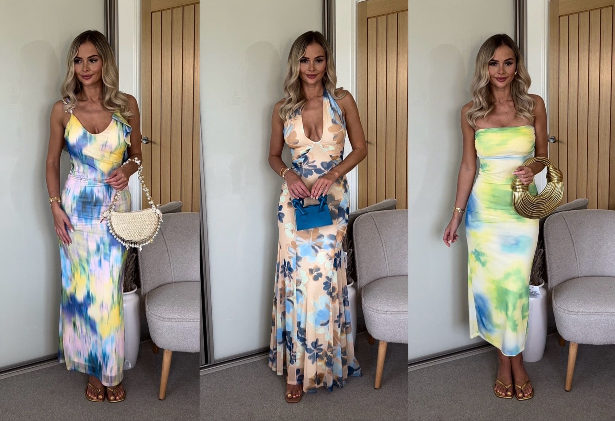 Dressy Looks 🩵✈️👗🍸💭


Perfect for holiday, wedding guest, christening, party! All occasions 🫶🏻 midi maxi tie dye printed floral backless dress 