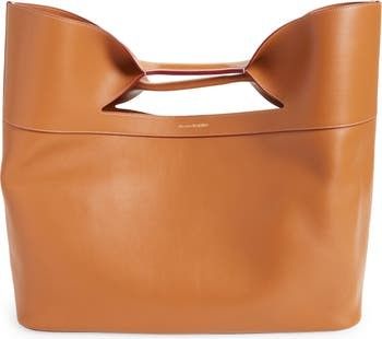 The Large Bow Leather Tote Bag Tan Bag Bags Summer Outfits Budget Fashion | Nordstrom