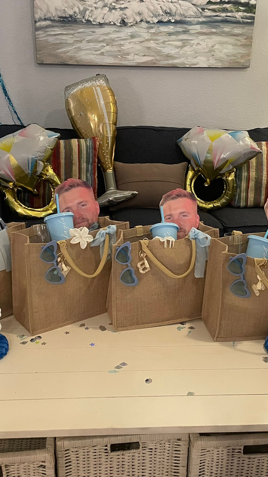 Last Toast on The Coast Bachelorette goody bags for my bridesmaids 🩵🐚✨ 

#LTKTravel #LTKSeasonal #LTKWedding