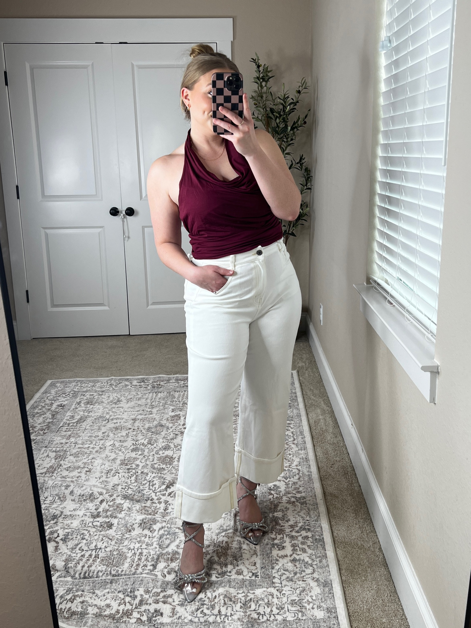 Holiday party look! Size down in the pants if you want them more fitted. I’m a tts large/13 and the large size as too baggy, these are a medium #holidaypartyoutfit

#LTKMidsize #LTKHoliday
