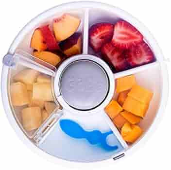 GoBe Kids Snack Spinner - Reusable Snack Container with 5 Compartment Dispenser and Lid | BPA and... | Amazon (US)