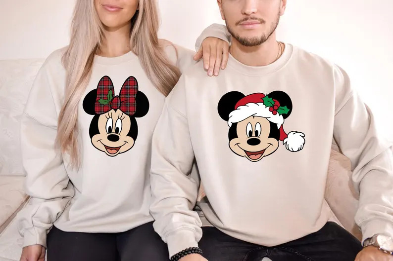 Disney Minnie Mouse Christmas Bow Sweatshirt,mickey's Very Merry Christmas,disney Xmas Tees,disne... | Etsy (US)