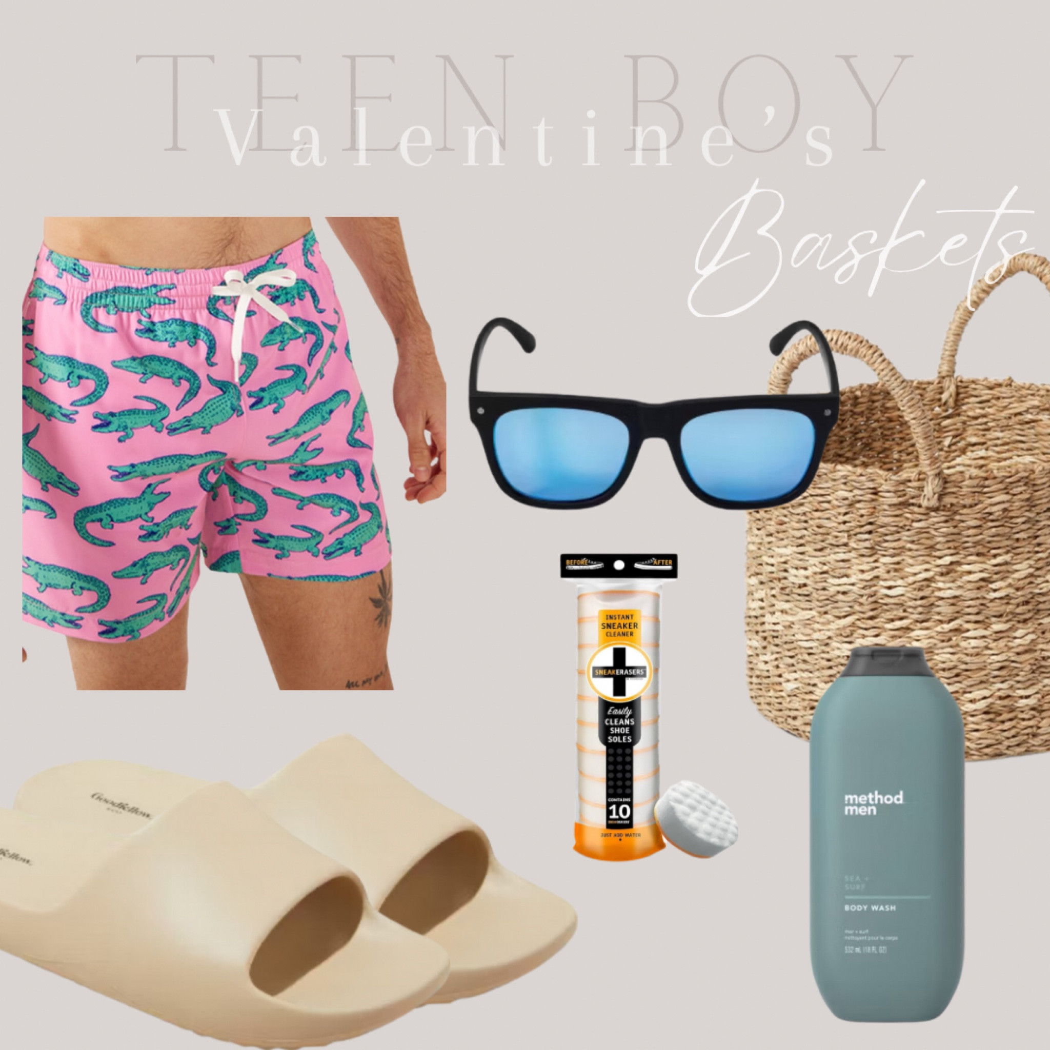 Teen Boy Valentines basket 🩵




Basket, boys swim trunks, swimsuit, men’s sunglasses, men’s self care, men’s slides 


#amazon #target

#LTKSwim #LTKKids #LTKGiftGuide