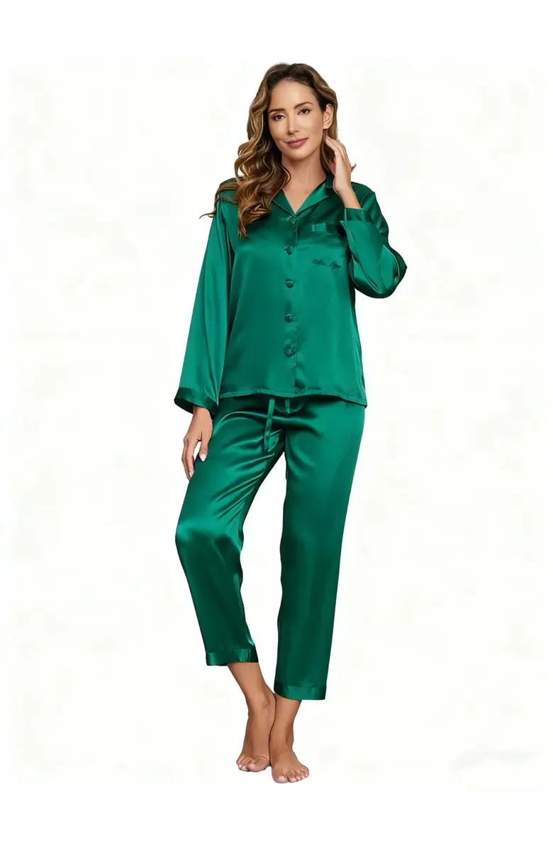 SILKSILKY Pure Silk Casual Button Up Women's Pajamas | Nordstrom | Nordstrom