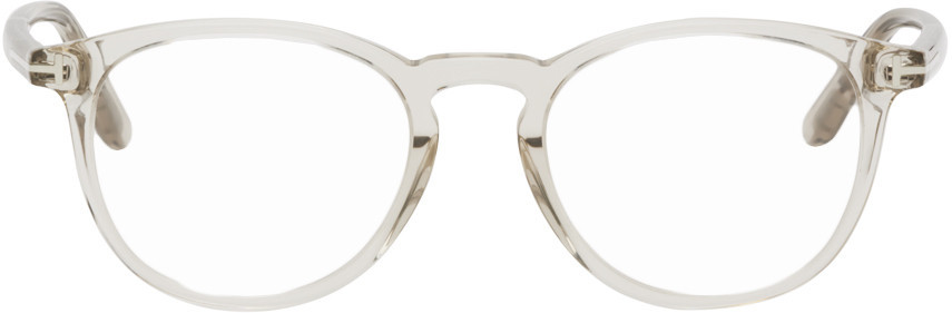 TOM FORD Transparent Round Glasses | SSENSE