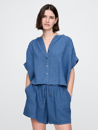 Cotton Gauze Denim Shirt | Gap (US)
