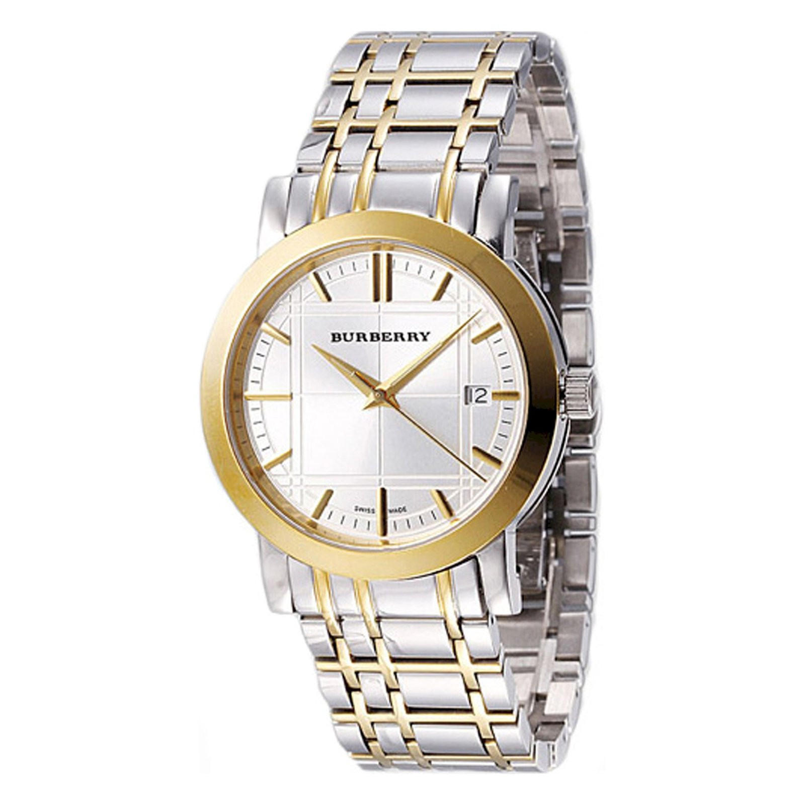 Burberry BU1359 Heritage White Dial Two Tone Stainless Steel Women's Watch | Bonanza (Global)