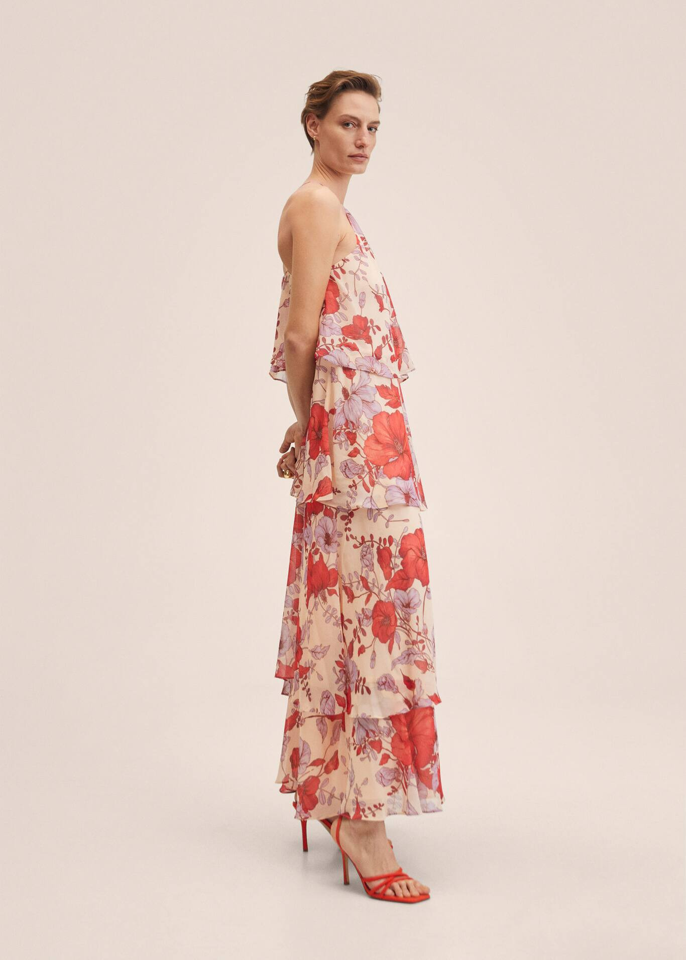 Florales Kleid mit Rüschen | MANGO (DE)