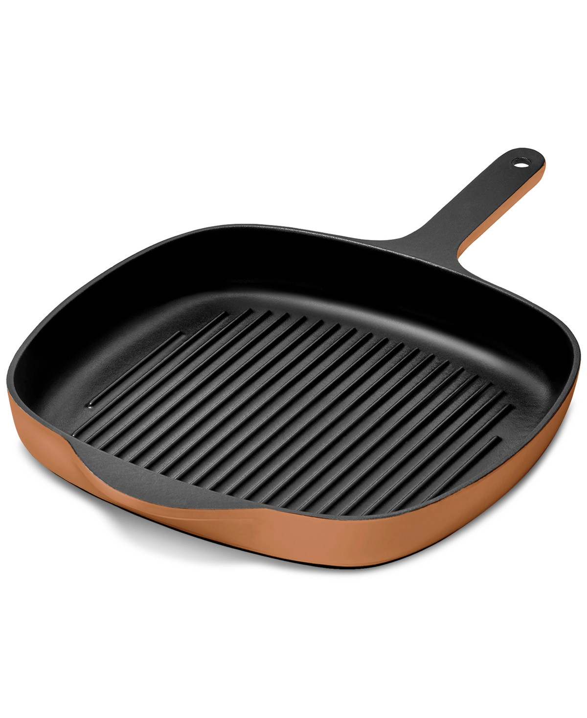 Caraway Enameled Cast Iron 10.5" Grill Pan - Rust | Macy's