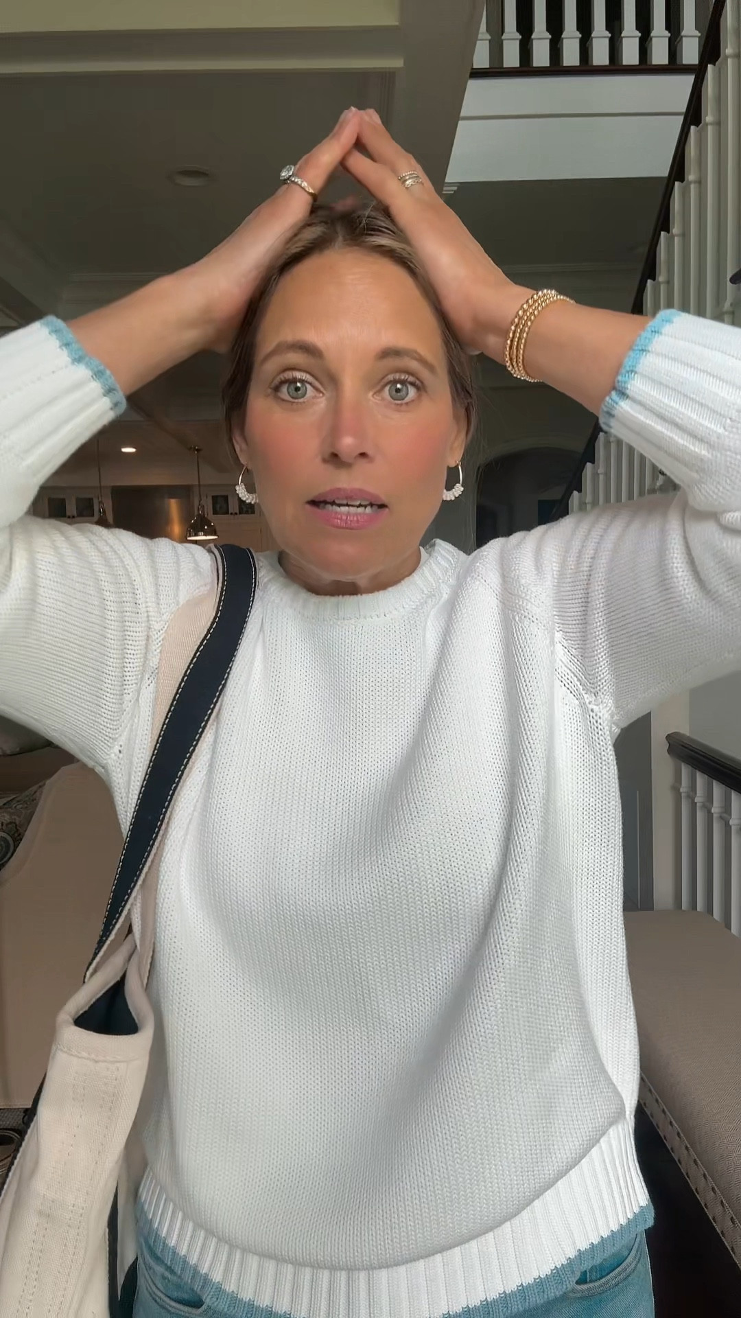 What the heck is going on?

At least I'm wearing a cute outfit. 

Use code TANDT10

#LTKOver40 #LTKStyleTip