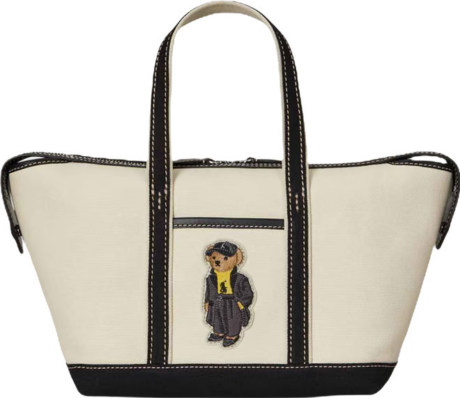 Holiday Bear Canvas Mini Shopper Tote | Macy's