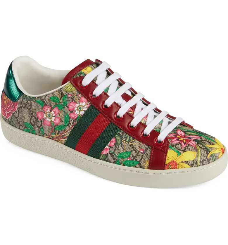 New Ace GG Supreme Floral Sneaker | Nordstrom