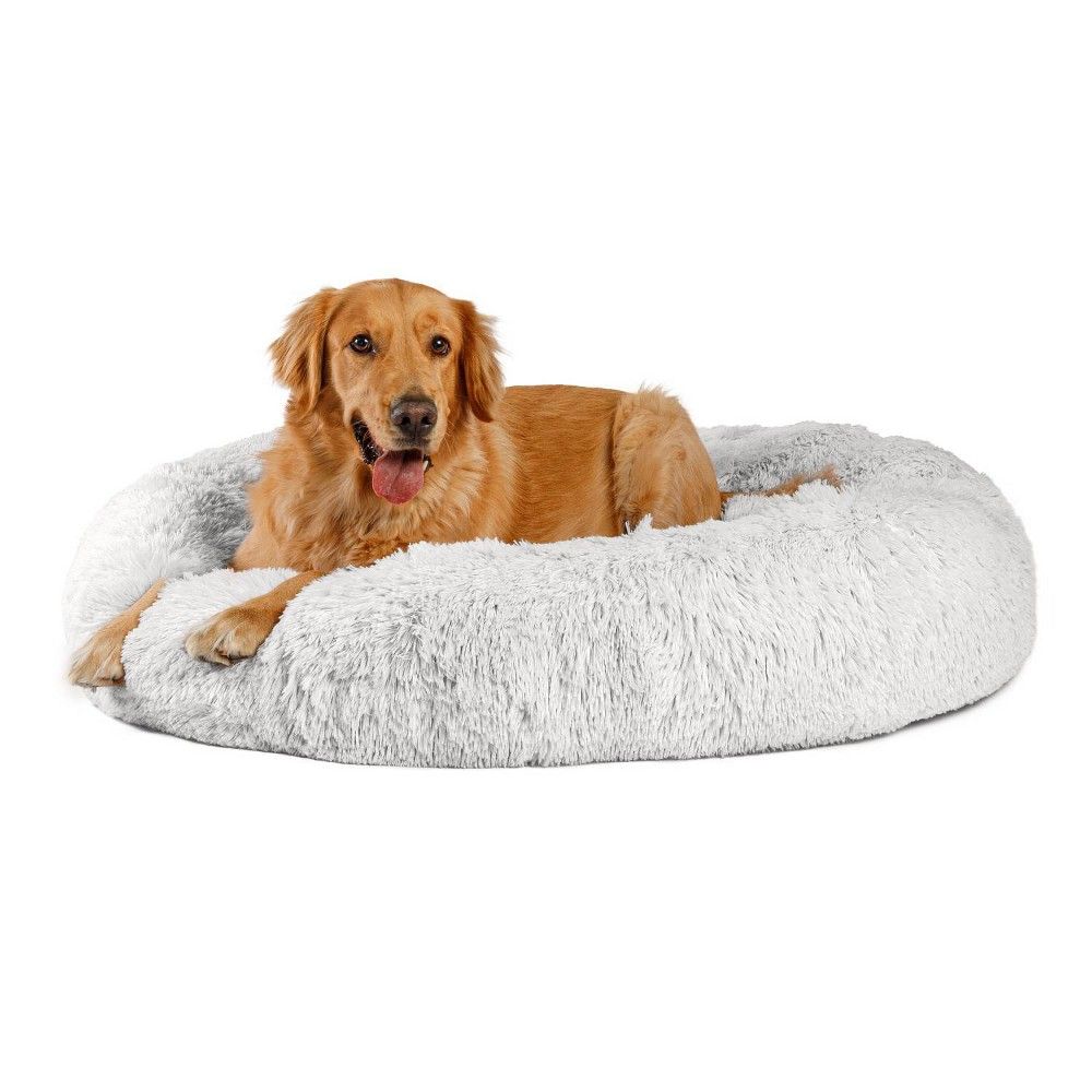 Best Friends by Sheri Donut Shag Frost Dog Bed - 45""x45"" - Off-White | Target