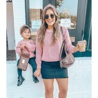 Mommy & Me Outfit, Rose Knitted Sweater , Knitwear Jumper, Knitwear Sweater, Baby Sweater, Mother Da | Etsy (US)