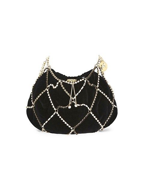 Rosantica Crystal Cage Pouch-On-Chain | Saks Fifth Avenue