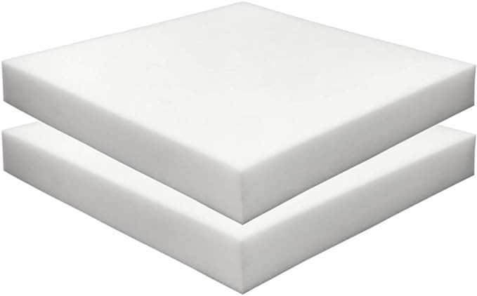 Foamma 2-Pack 2" x 18" x 18" High Density Upholstery Foam - Chair Cushion Square Foam for Dining ... | Amazon (US)