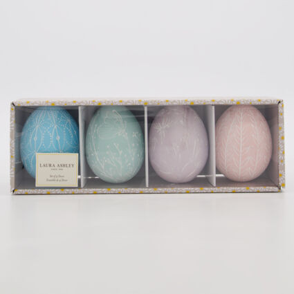 Four Pack Multicoloured Easter Eggs 10x7cm | TK Maxx