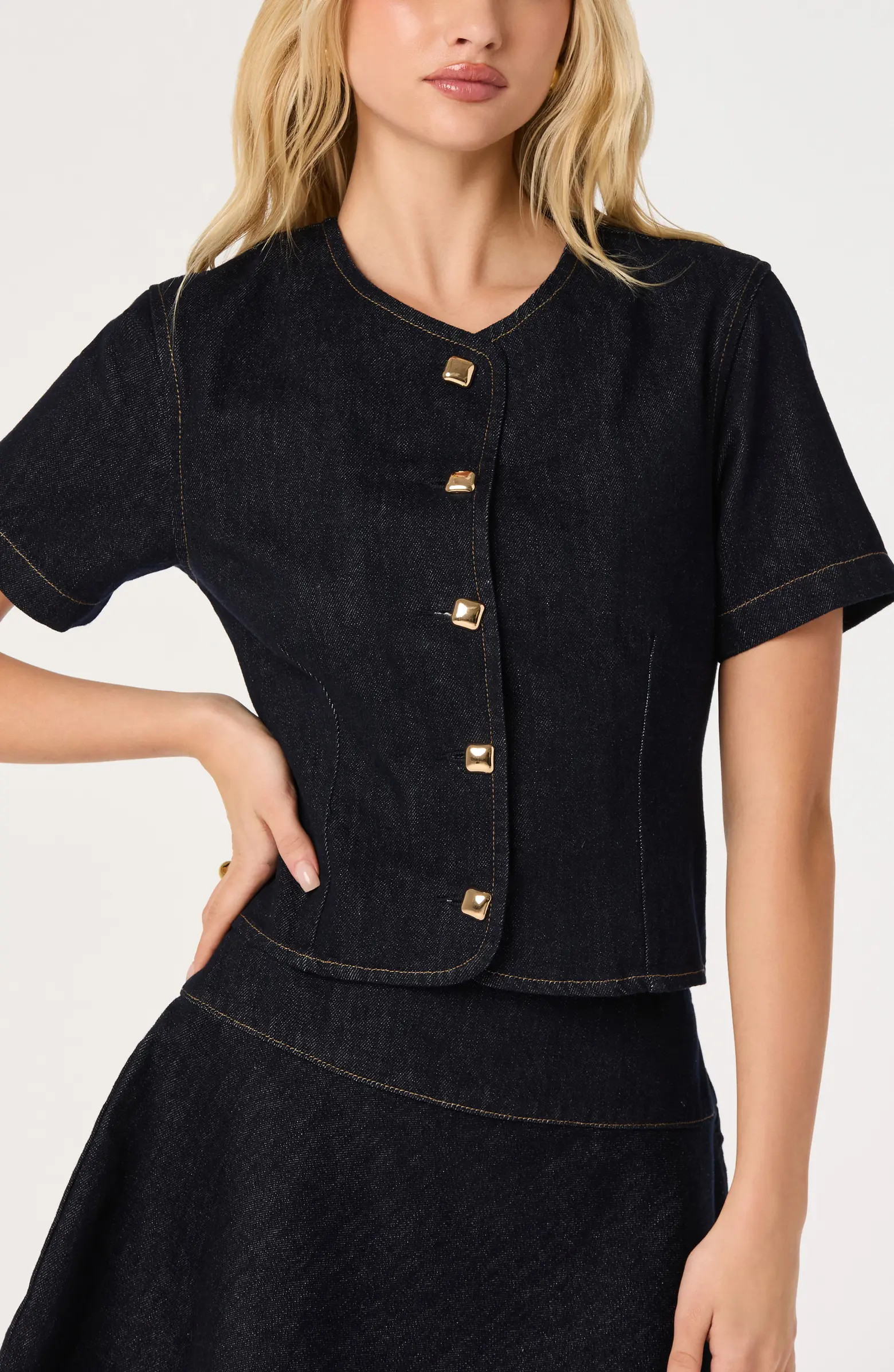 Lennon Short Sleeve Denim Jacket | Nordstrom