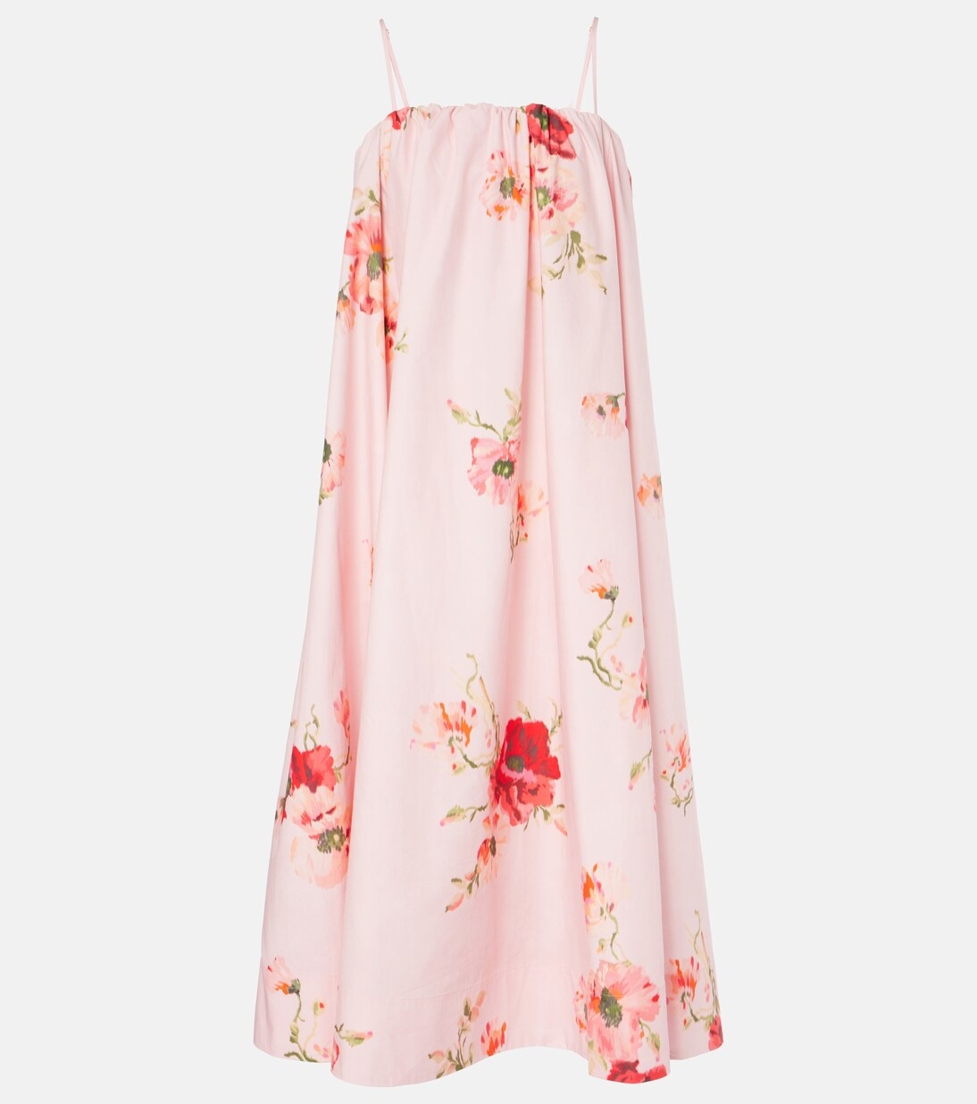 Lightburst Puff floral cotton midi dress | Mytheresa (US/CA)