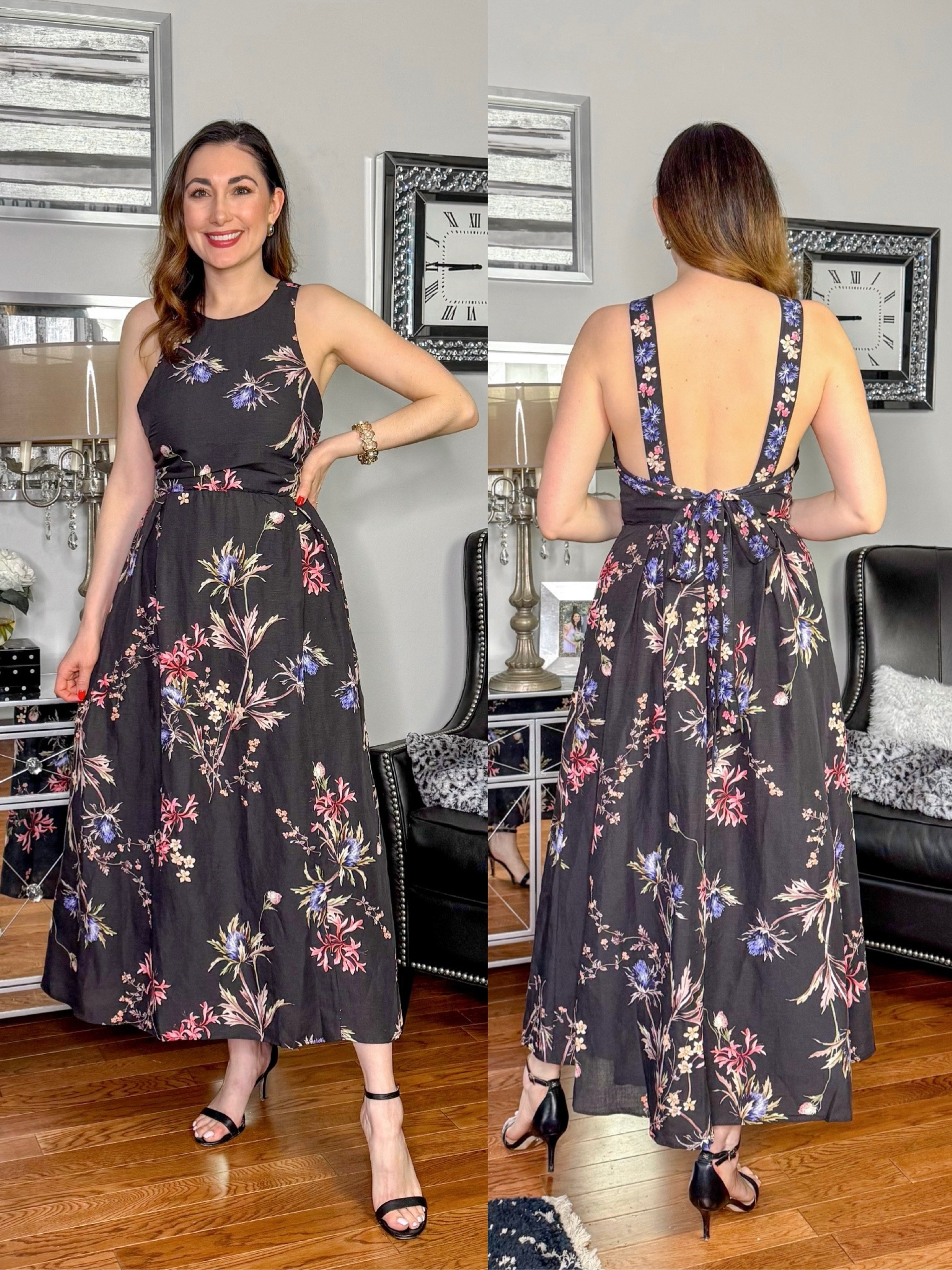 Wedding guest dress 🩷

I wish this dress worked out for me. I love the print and open back detail. Where this dress goes wrong is the sides at the bust do not have enough fabric coverage for my larger bust. I also wish it had built in cups for some support. Would recommend this dress if you have a smaller bust! Would be so pretty for Easter, vacation, or even a beach wedding. Wearing size small 

#springdresses #tryonhaul #springoutfits #affordablefashion #vacationoutfit 

#LTKWedding #LTKTravel #LTKFindsUnder100