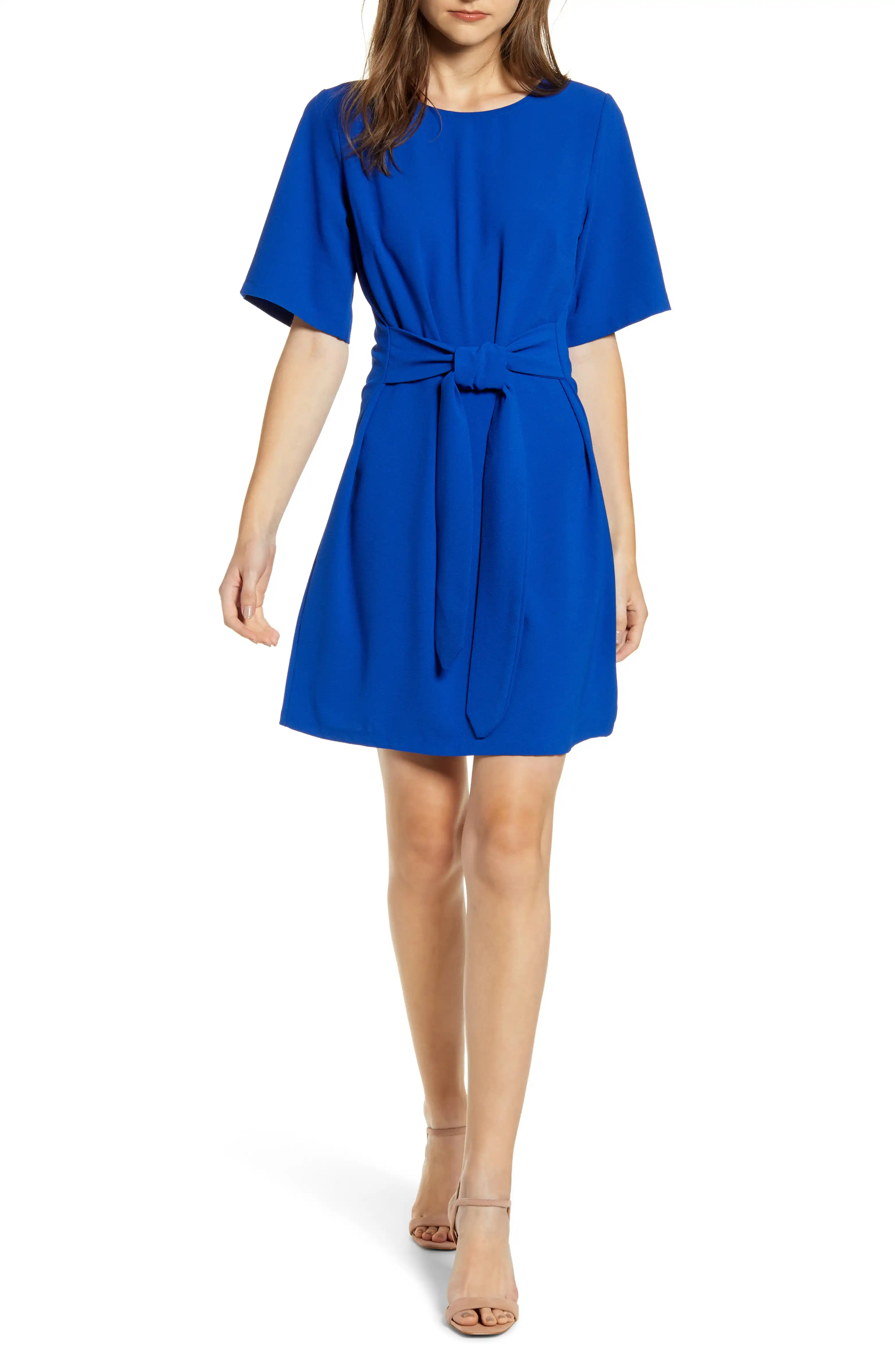 Front Tie Shift Dress | Nordstrom