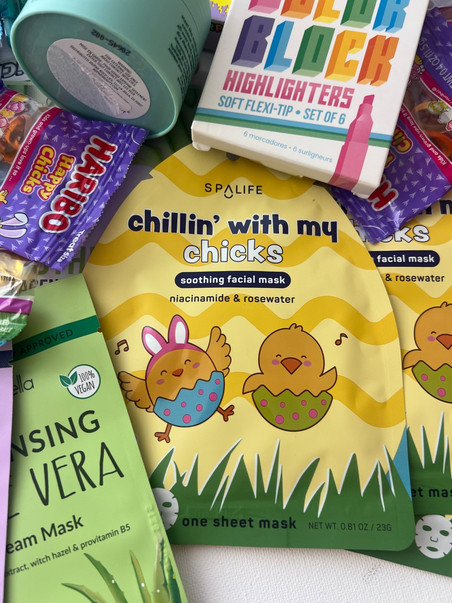 Chillin’ With My Chicks 🐣 
… a sneak peek at a custom The Sunny La La Easter Basket that went out today: this cute mask is perfectly on theme!



#LTKSeasonal #LTKKids #LTKBeauty