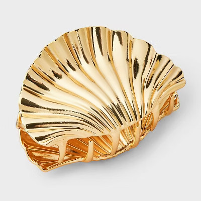 Scallop Shell Claw Hair Clip - A New Day™ Gold | Target