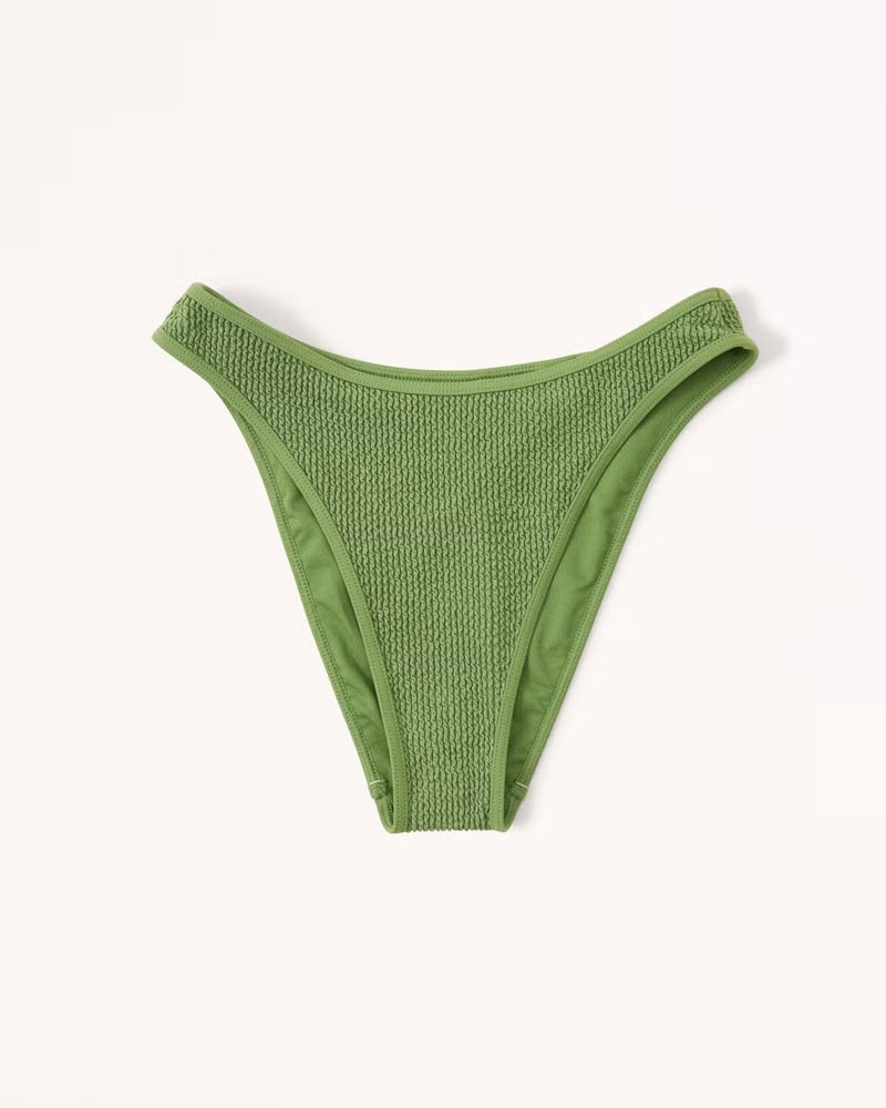 Women's Mid-Rise High-Leg Moderate Bottom | Women's Swimwear | Abercrombie.com | Abercrombie & Fitch (US)