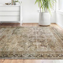 Giacinto Oriental Olive/Charcoal Area Rug | Wayfair North America