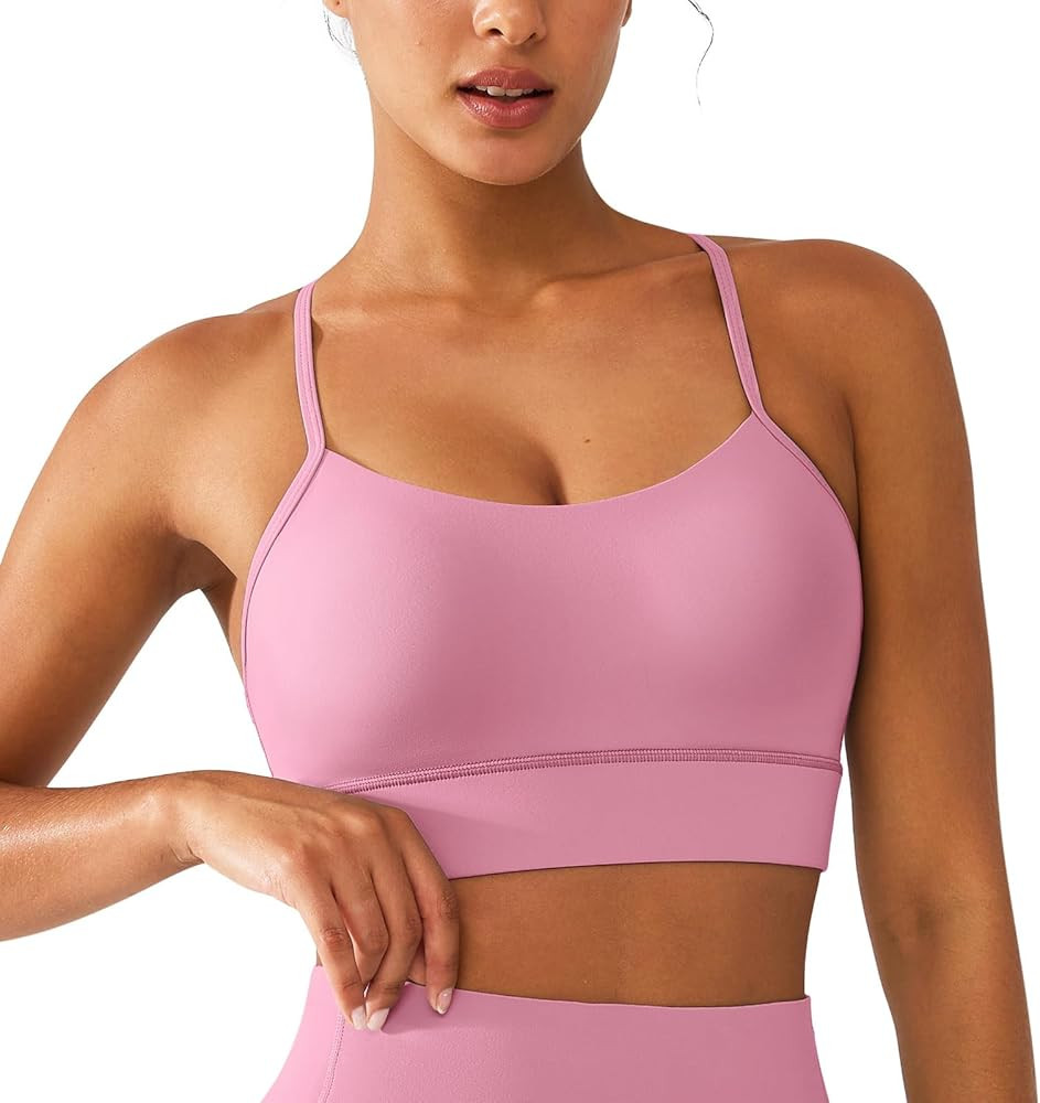 BRXL Y Back Padded Sports Bras for Women Racerback Low Impact Buttery Soft Yoga Pilates Gym Sport... | Amazon (US)