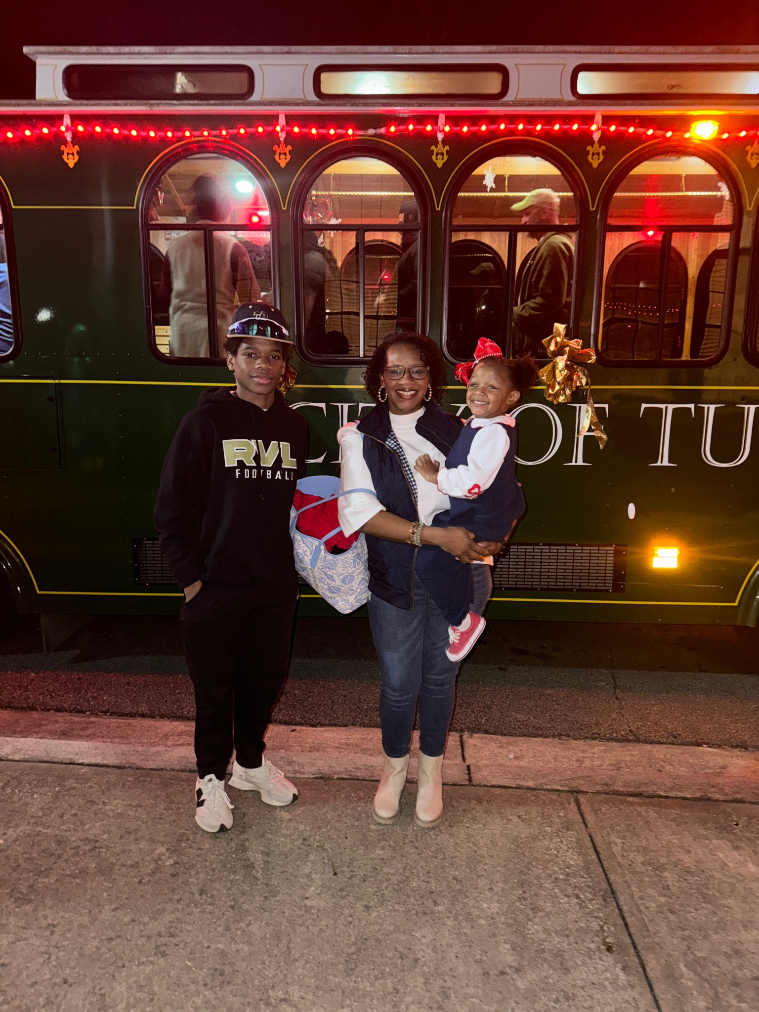 Fun night on the Holley Jolly Christmas Trolley!! ❤️🎄🚎 We dressed warm for the cool evening. Loving my new Dolce Vita boots! Boots are on sale!!!! Treat yourself. 🥰 So thankful for my sweet friend for gifting these to me. 😘 Linking what I can. #christmas #holidaystyle #winterstyle #boots #dolcevita #giftguide #giftsforher #treatyourself 

#LTKsalealert #LTKGiftGuide #LTKmidsize