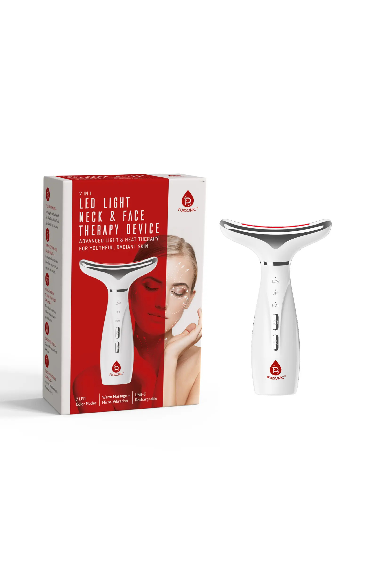 7-Color LED Light Therapy Neck & Face Device | Nordstrom