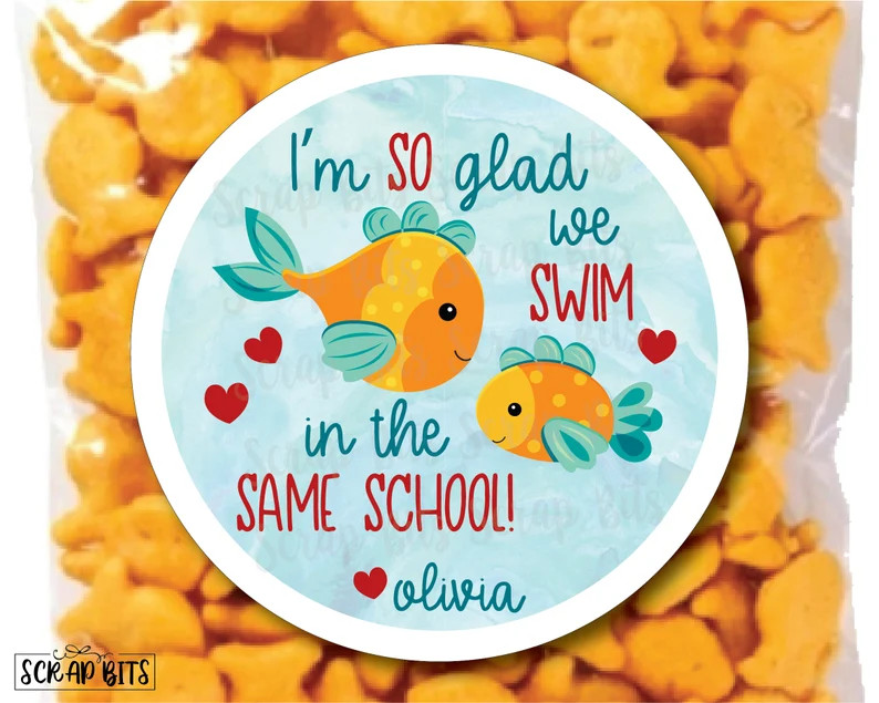 Valentine's Day Stickers . so Glad We Swim in the Same | Etsy | Etsy (US)