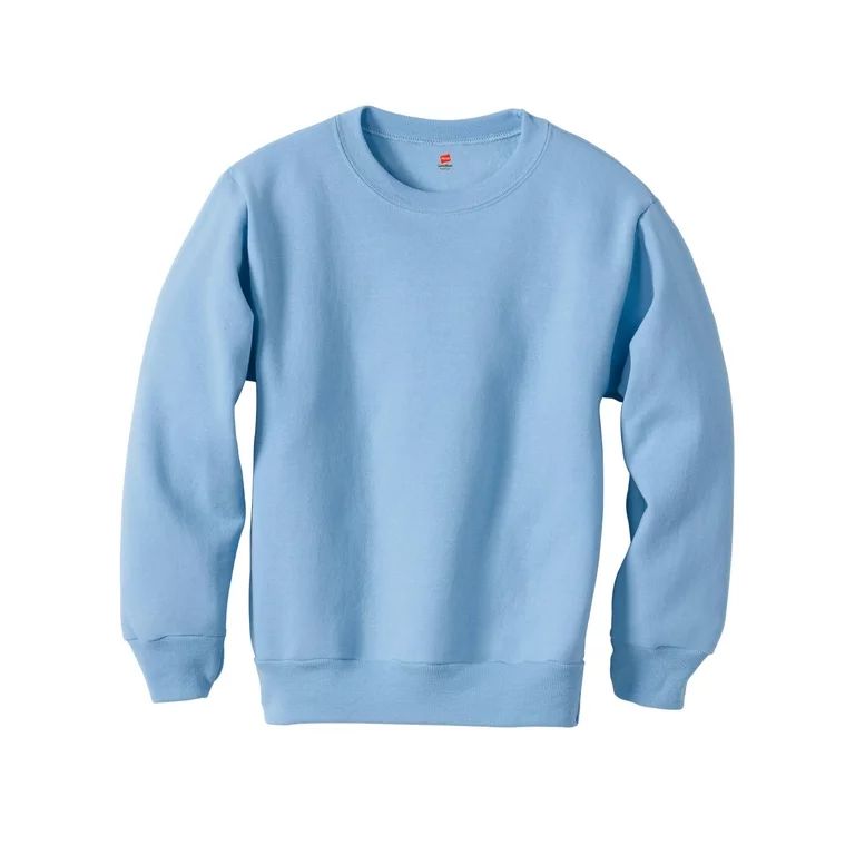 Hanes EcoSmart Kids' Crewneck Sweatshirt Light Blue L | Walmart (US)