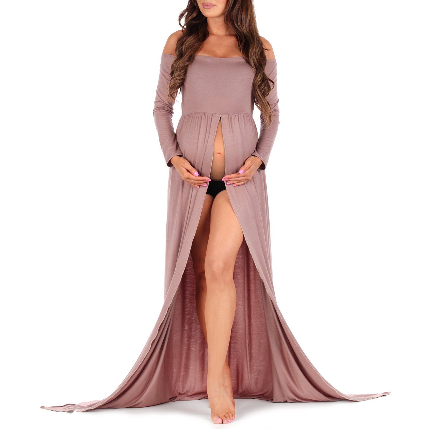 Off Shoulder Maternity Gown For Photoshoots | Walmart (US)