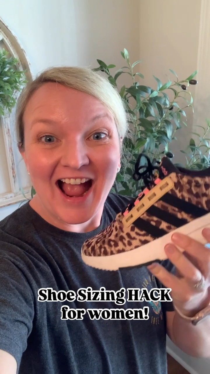 STOP 🛑 for this Shoe Size Hack! I just found this out & it has been a game changer!

You simply size ⬇️ 2 sizes in girls’ shoes! So, I’m a size 8, but these cute leopard sneakers are size 6 in girls! 🤯 They even feel MORE comfortable thsn my women’s shoes! Plus you can save money since girls are typically less expensive. 

Who knew this hack?! 

#LTKShoeCrush #LTKStyleTip #LTKActive