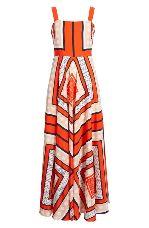 Eliza J Scarf Maxi Sundress in Red at Nordstrom, Size 2 | Nordstrom